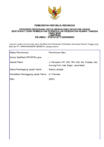 Cara Produksi Perbekalan Kesehatan Rumah Tangga