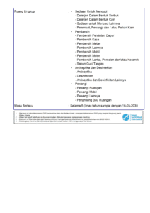 Cara Produksi Perbekalan Kesehatan Rumah Tangga